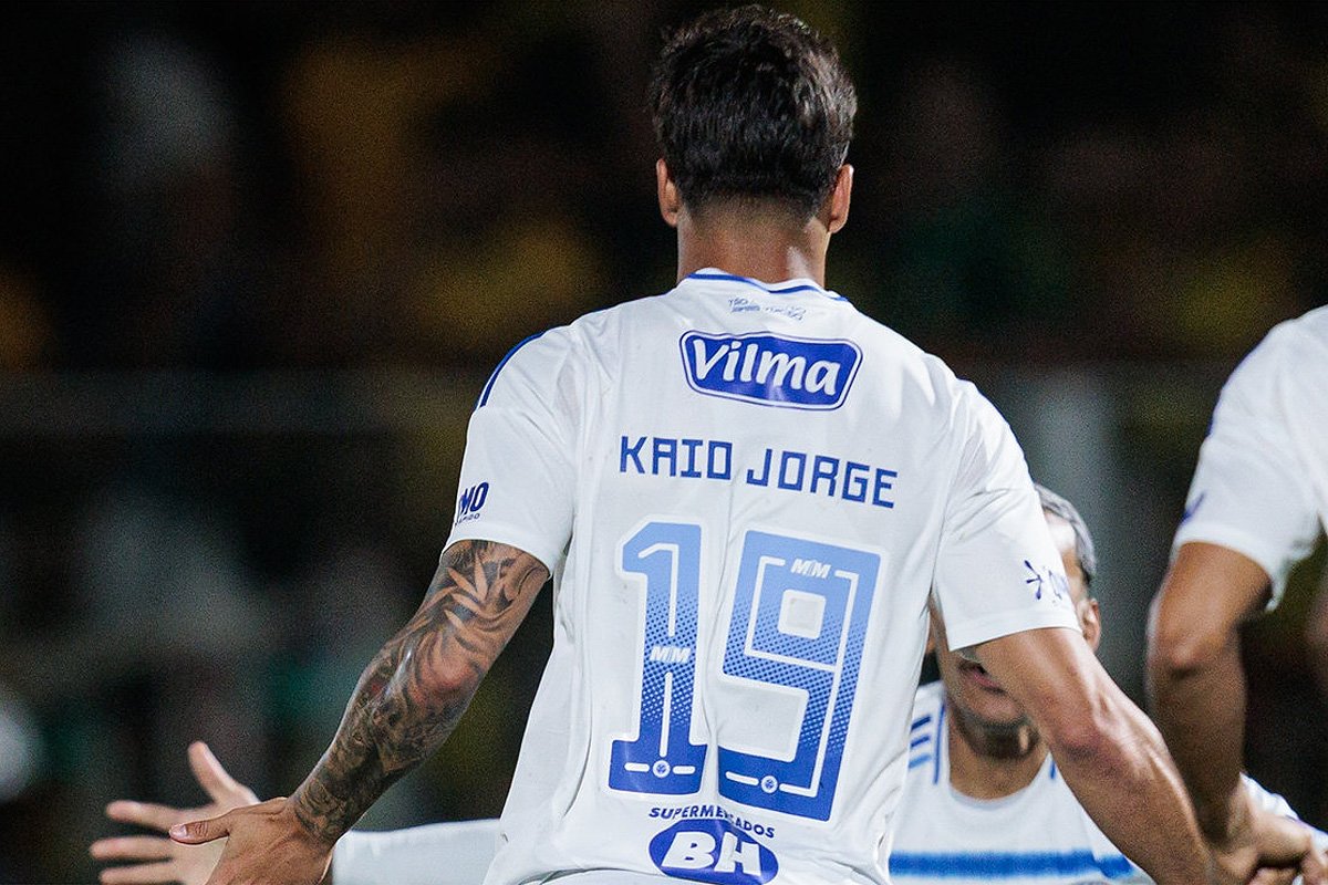 Kaio Jorge chegou a 14 gols em 19 jogos na Série A de 2025 (foto: Rapha Marques/Cruzeiro)