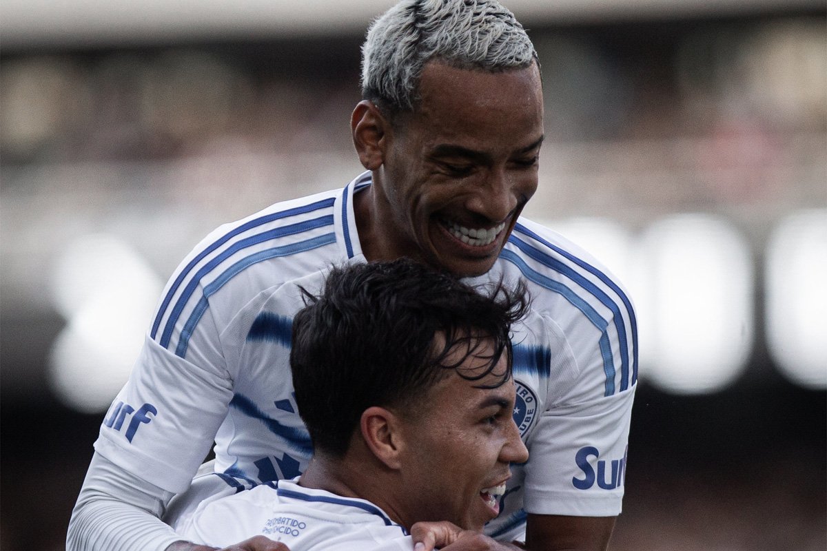 Kaio Jorge deu assistência para Matheus Pereira fazer o primeiro gol do Cruzeiro (foto: Rodrigo Ferreira/Cruzeiro)