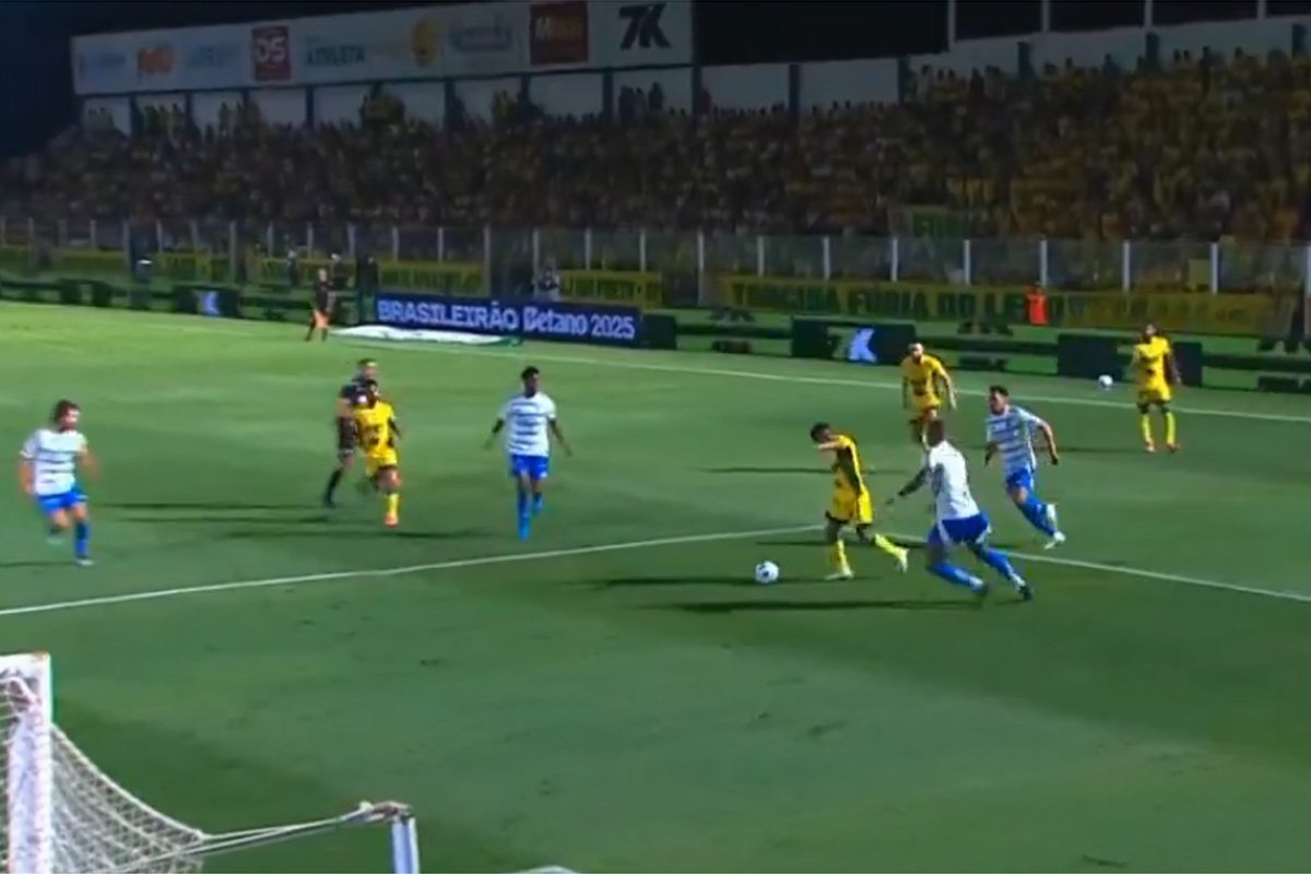 Negueba marcou o gol de empate do Mirassol contra o Cruzeiro (foto: Reprodução/Sportv)