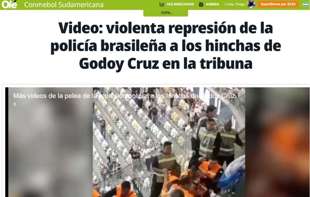 Diário Olé (foto: Reprodução)