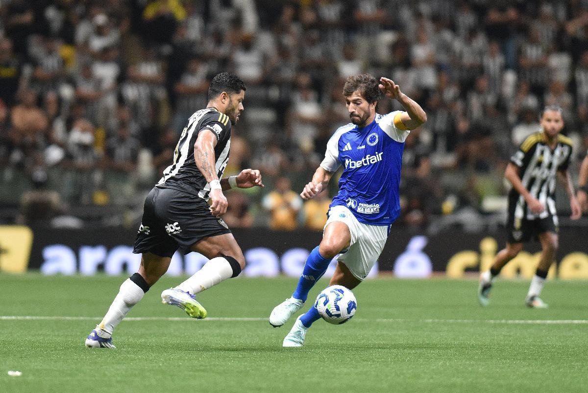 Atlético e Cruzeiro se enfrentaram na Arena MRV pelo jogo de ida das quartas de final da Copa do Brasil (foto: Ramon Lisboa/EM/D.A. Press)