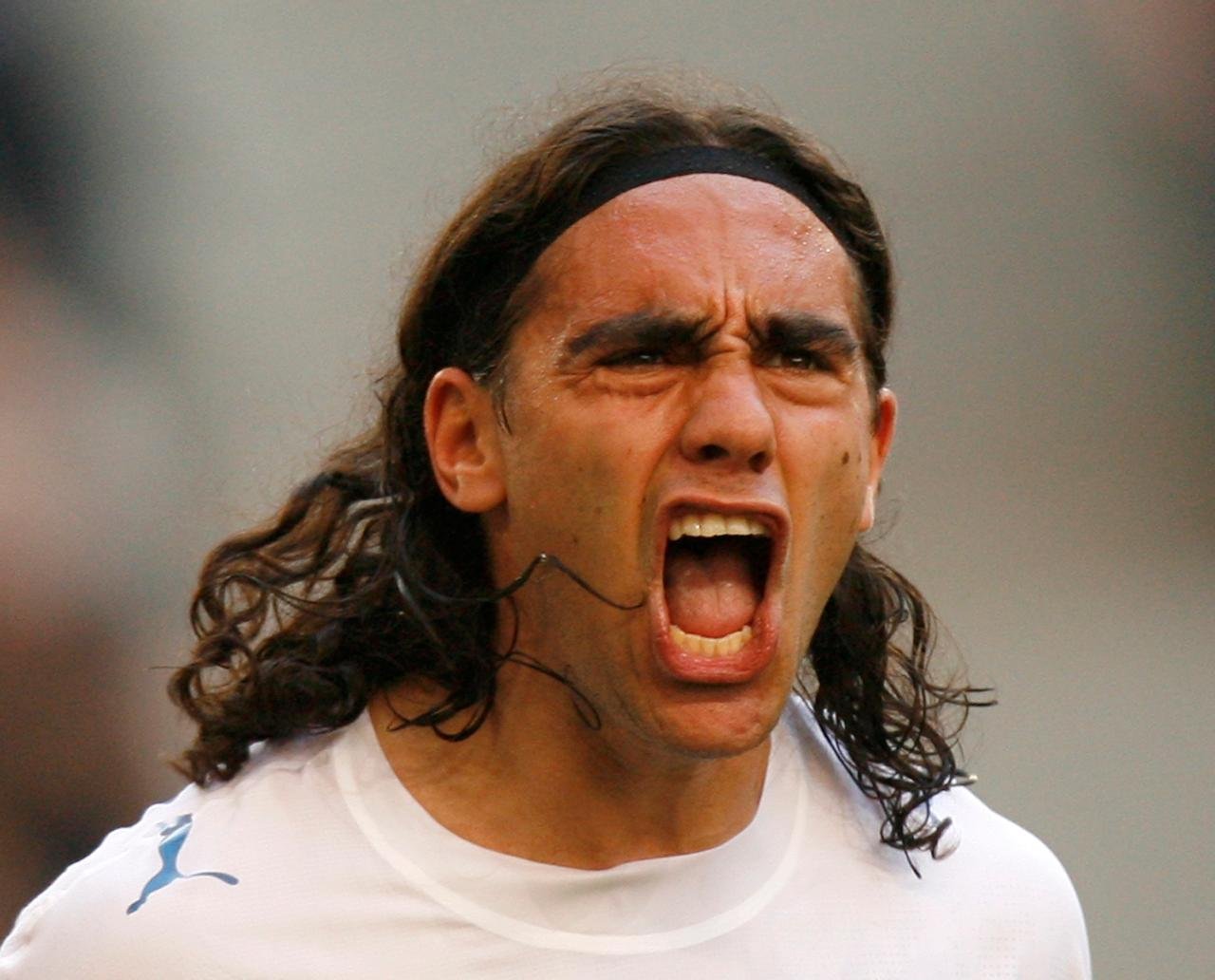 Sorín gritando (foto: CHRISTIAN CHARISIUS/Reuters - 22/4/07)