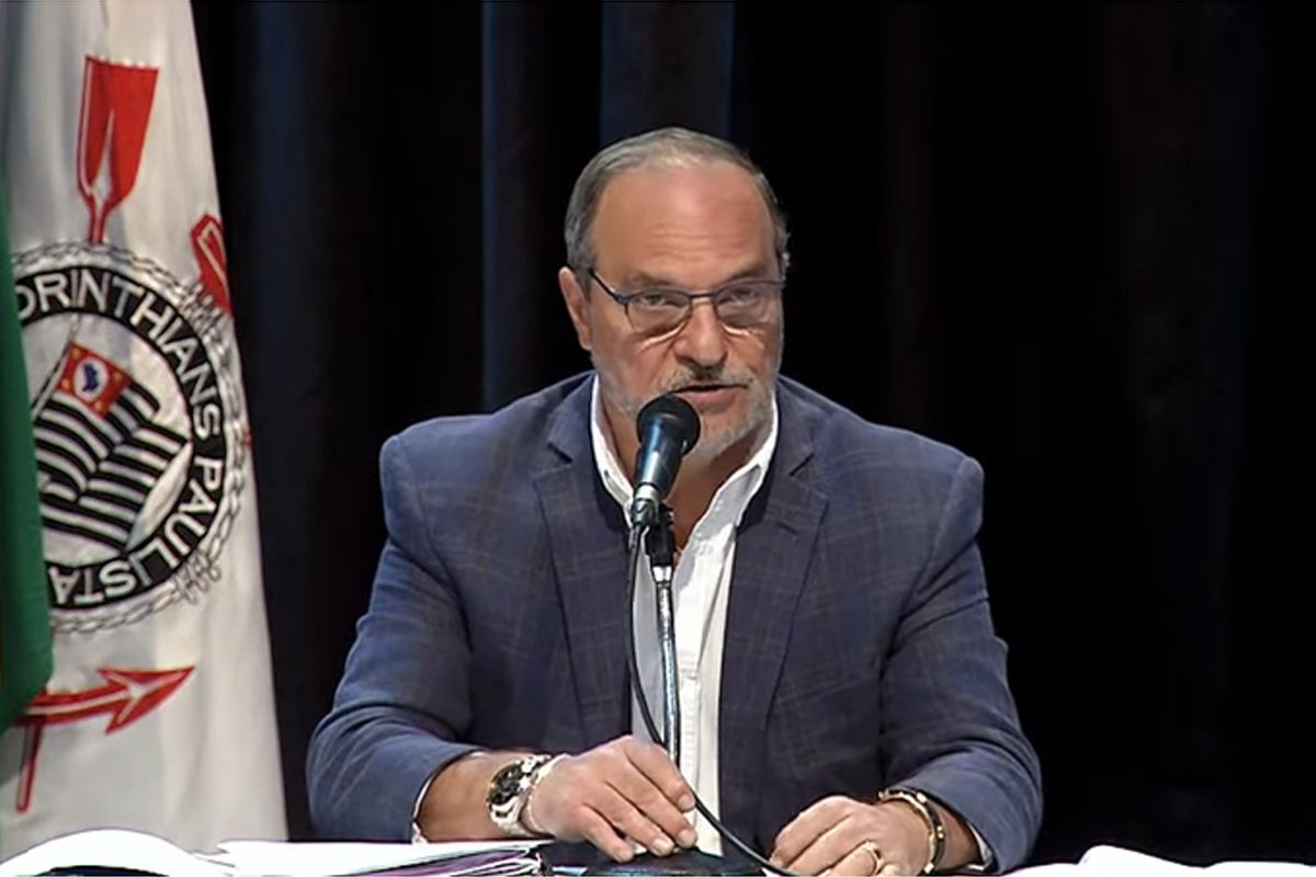 Romeu Tuma Jr., presidente do Corinthians (foto: Reprodução/Corinthians TV)