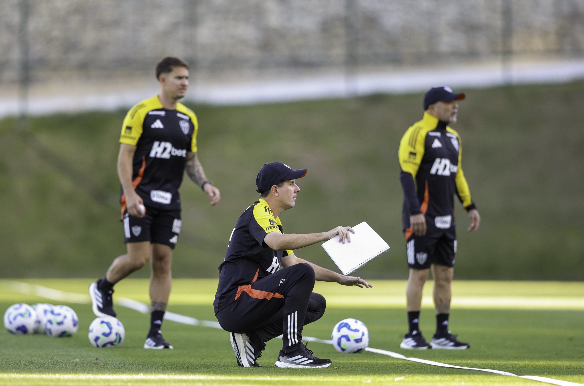 O primeiro treino de Sampaoli no Atlético