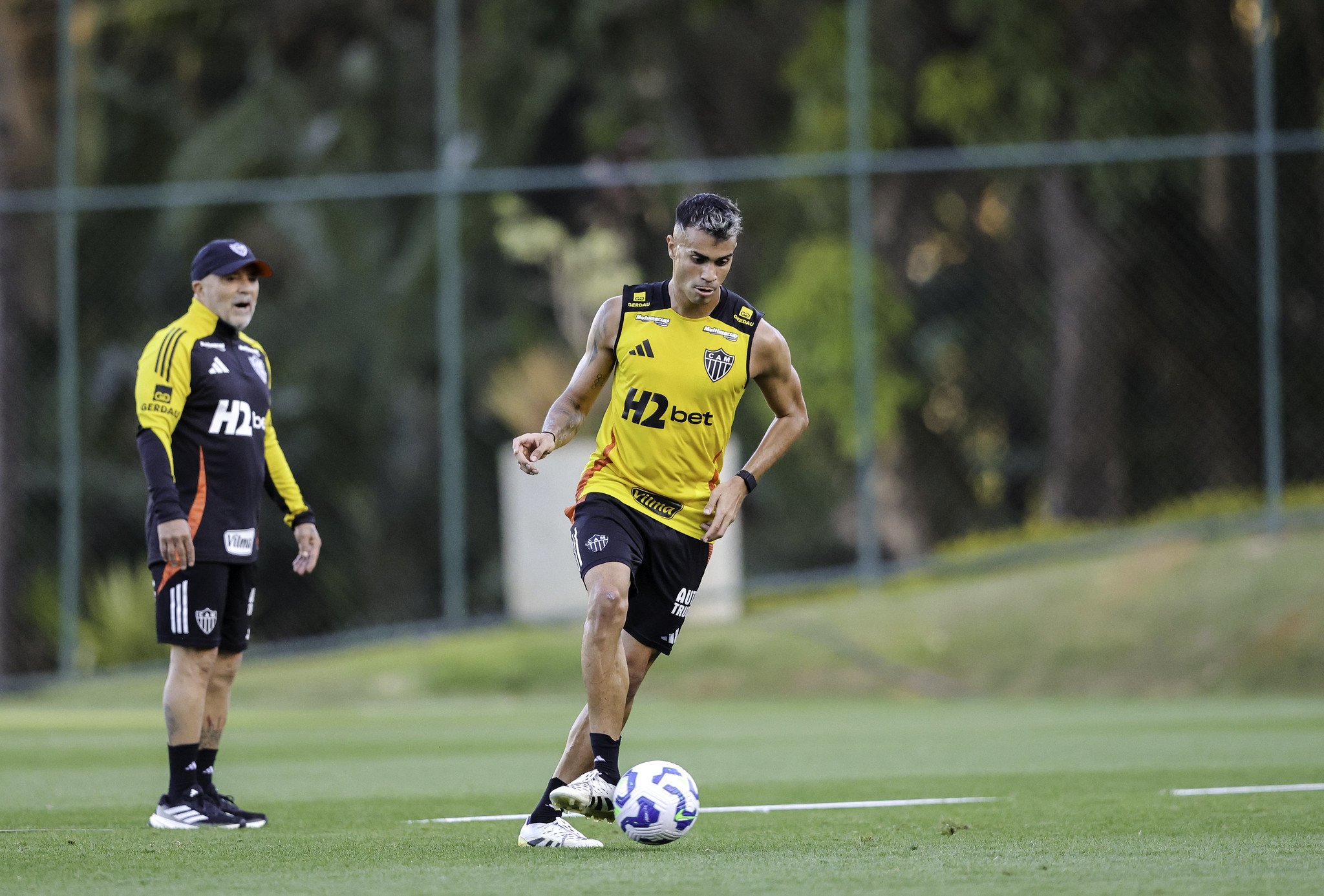 O primeiro treino de Sampaoli no Atlético