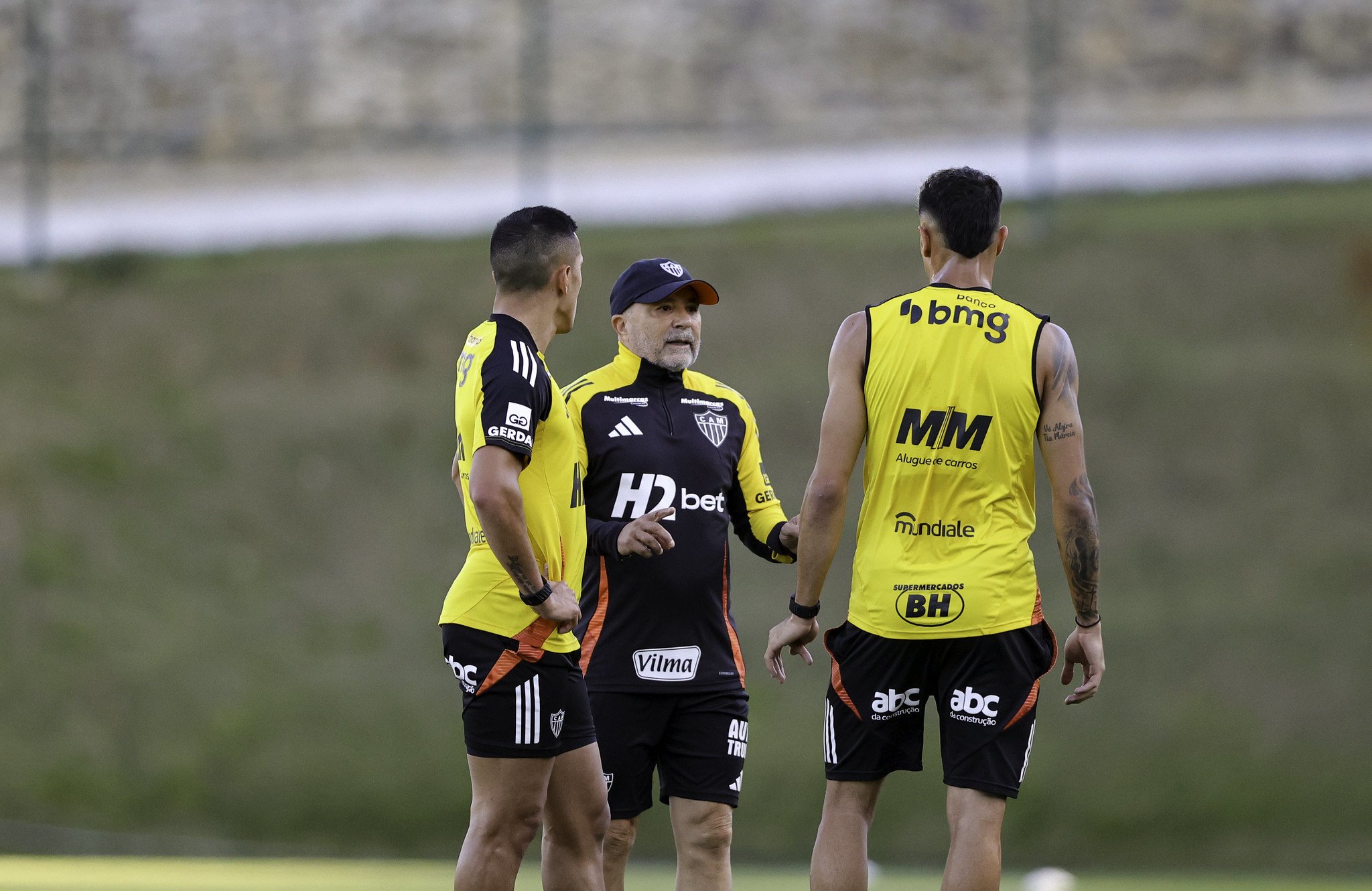 O primeiro treino de Sampaoli no Atlético