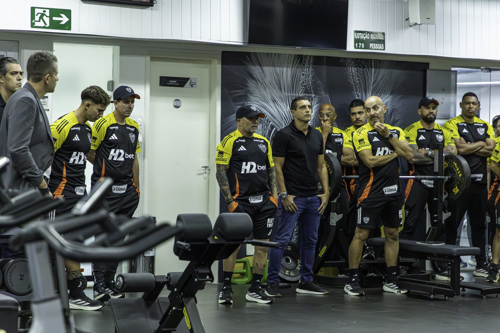 O primeiro treino de Sampaoli no Atlético