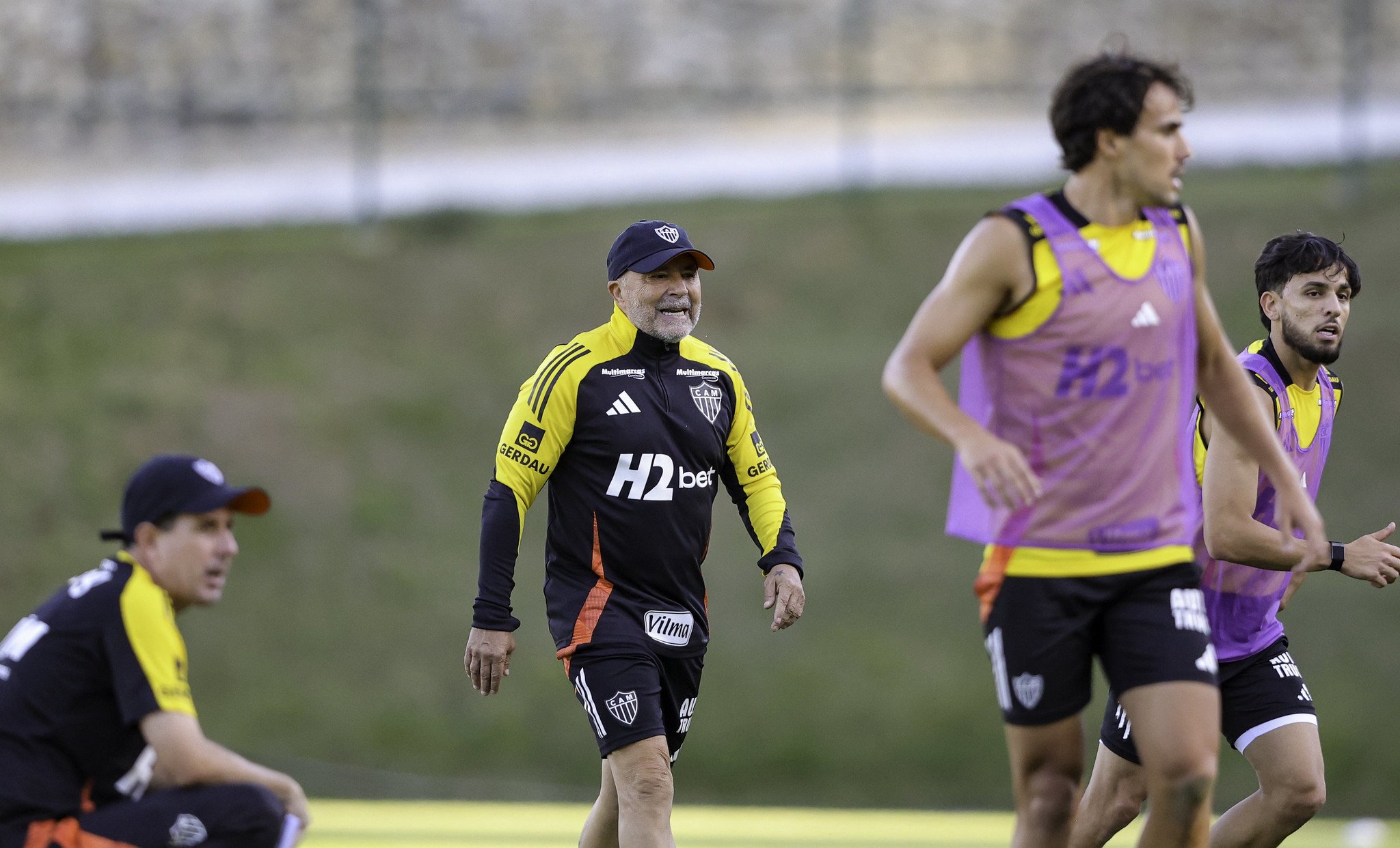 O primeiro treino de Sampaoli no Atlético