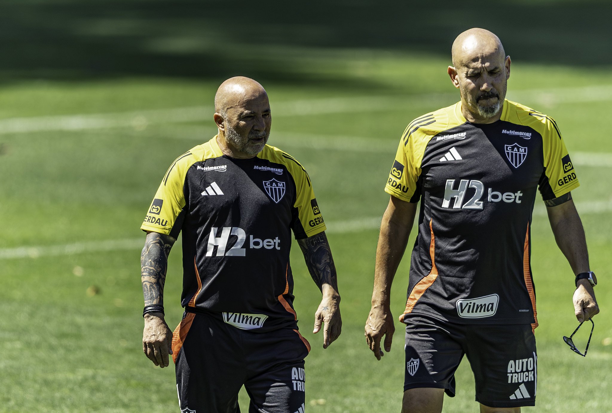 O primeiro treino de Sampaoli no Atlético