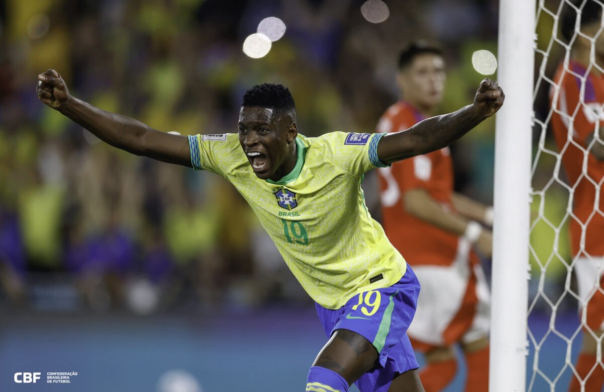 Luiz Henrique participou de dois gols do Brasil contra o Chile (foto: @rafaelribeirorio I CBF)