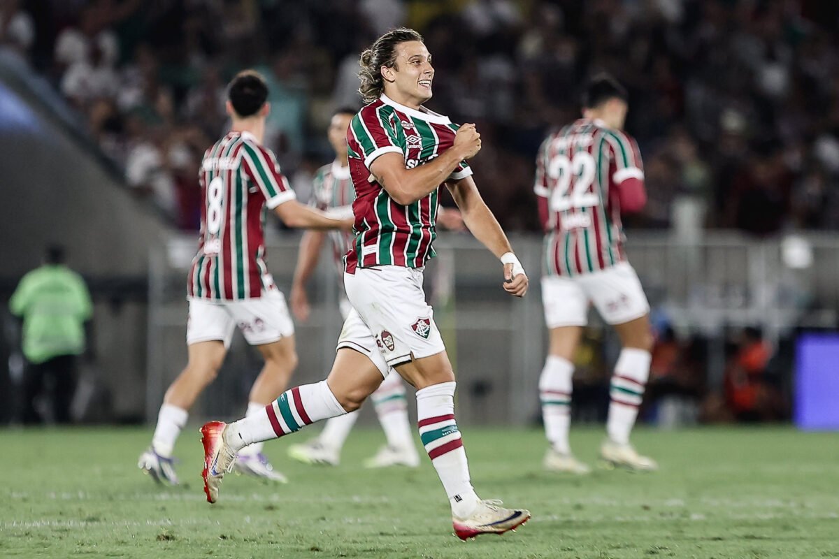 Canobbio marcou o primeiro gol do Fluminense contra o Bahia (foto: LUCAS MERÇON / FLUMINENSE F.C.)