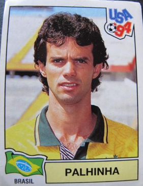 Figurinha de Palhinha no álbum da Copa de 1994 - (foto: Repdroução/Panini)