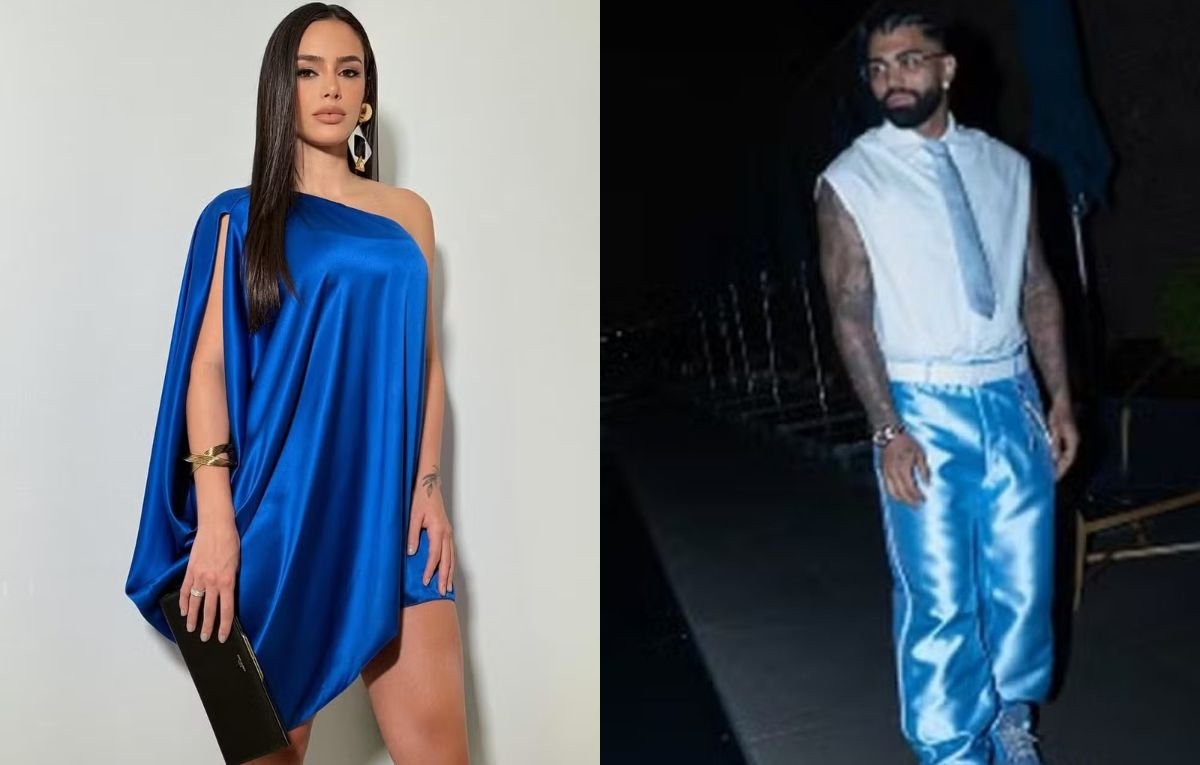 Montagem de foto com Bruna Biancardi e Gabigol (foto: Reprodução)