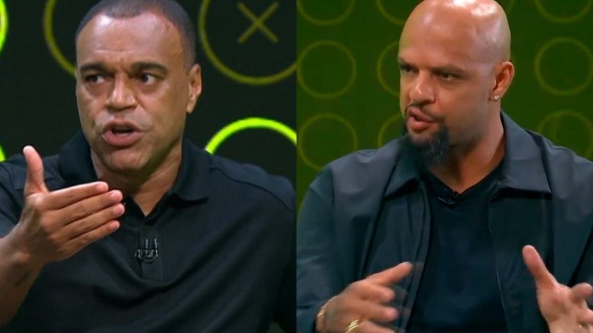 Denílson e Felipe Melo (foto: Reprodução)