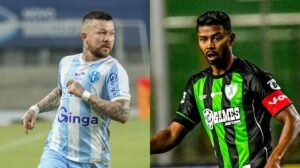 Rossi, do Paysandu, e Ricardo Silva, do América - Crédito: 
