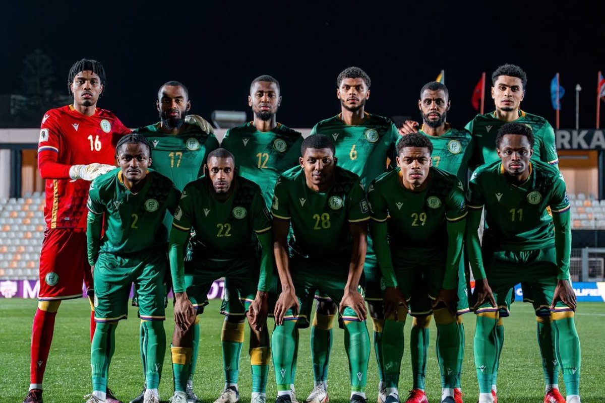 Jogadores da Seleção de Comores (foto: Reprodução/Instagram @fedcomfootball)