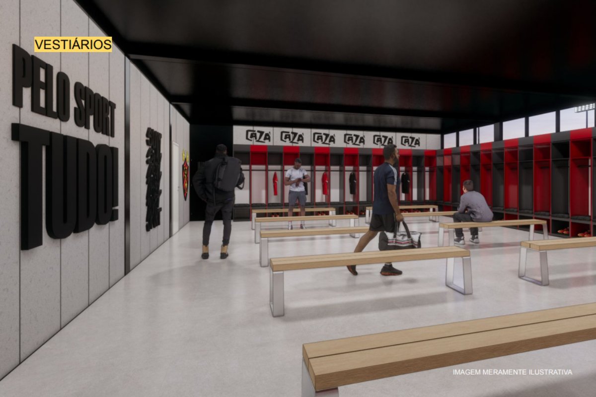 Imagens do projeto do novo CT do Sport