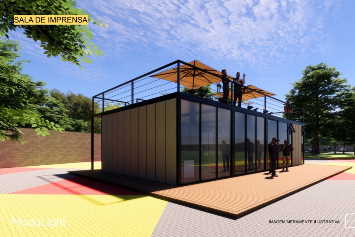 Imagens do projeto do novo CT do Sport