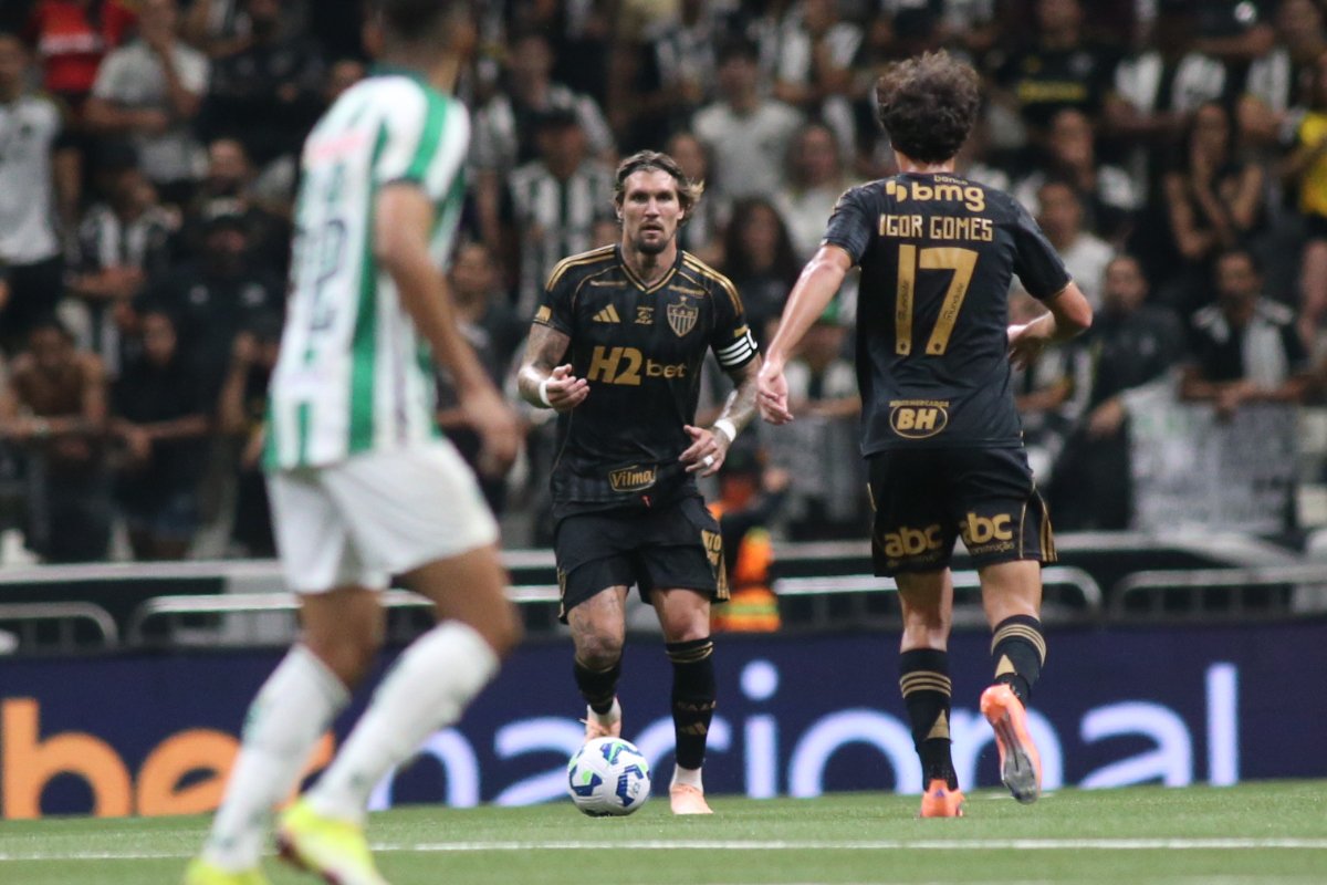 Lance do jogo entre Atlético e Juventude na Arena MRV (foto: Edesio Ferreira/EM/D.A Press)