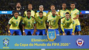 Jogadoras da Seleção Brasileira antes do duelo com o Chile - Crédito: 