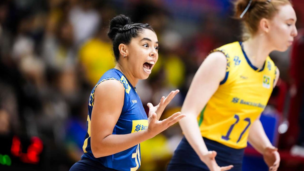 Marcelle, líbero da Seleção Brasileira Feminina de Vôlei (foto: FIVB / Divulgação)