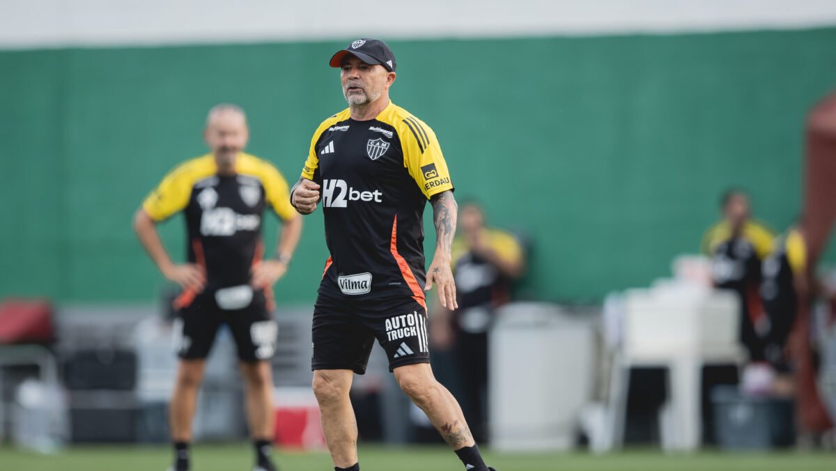Jorge Sampaoli, técnico argentino do Atlético (foto: Pedro Souza / Atlético)