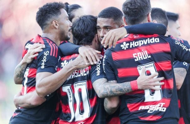 Flamengo voltou a vencer no Alfredo Jaconi após 28 anos (foto: Foto: Gilvan de Souza/Flamengo)