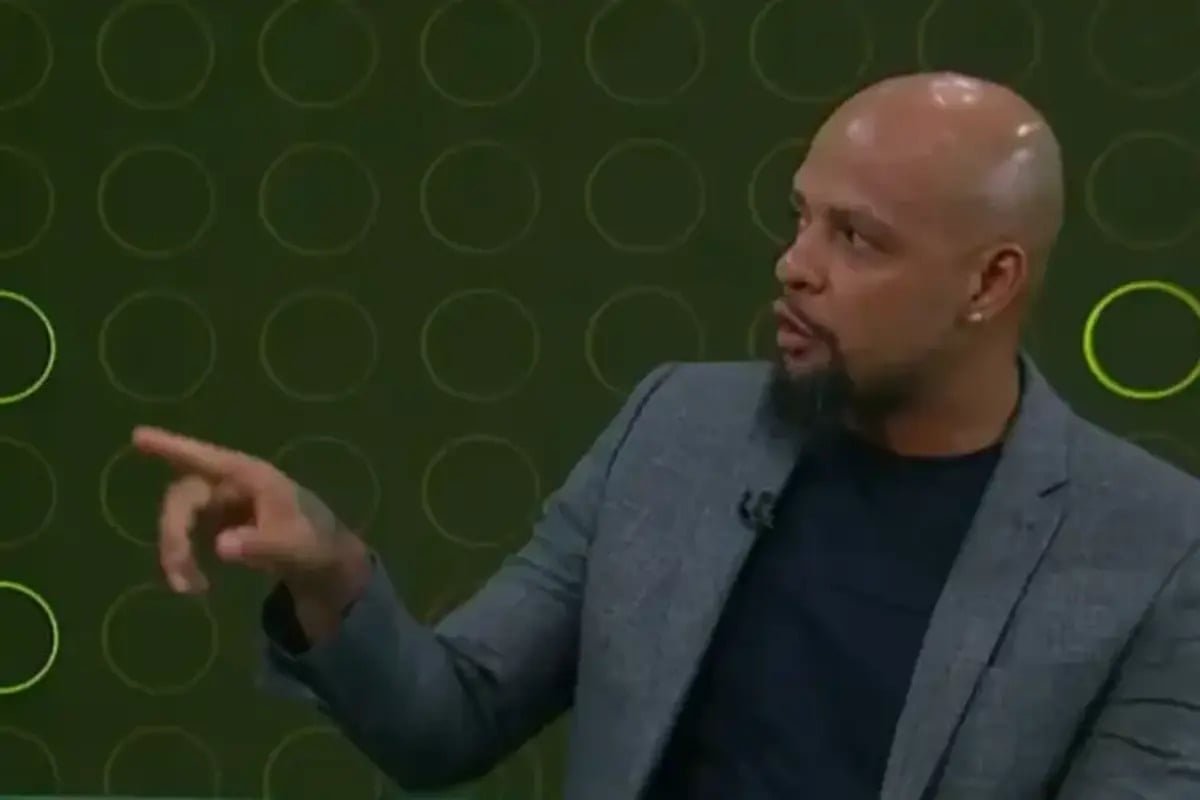 Ex-jogador Felipe Melo é comentarista do SporTV (foto: Reprodução / SporTV)
