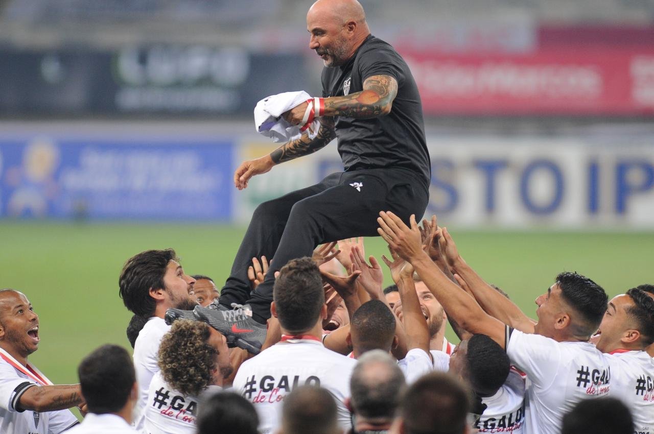 Sampaoli conquistou o Campeonato Mineiro de 2020 pelo Atlético (foto: Alexandre Guzanshe/EM/D.A Press)