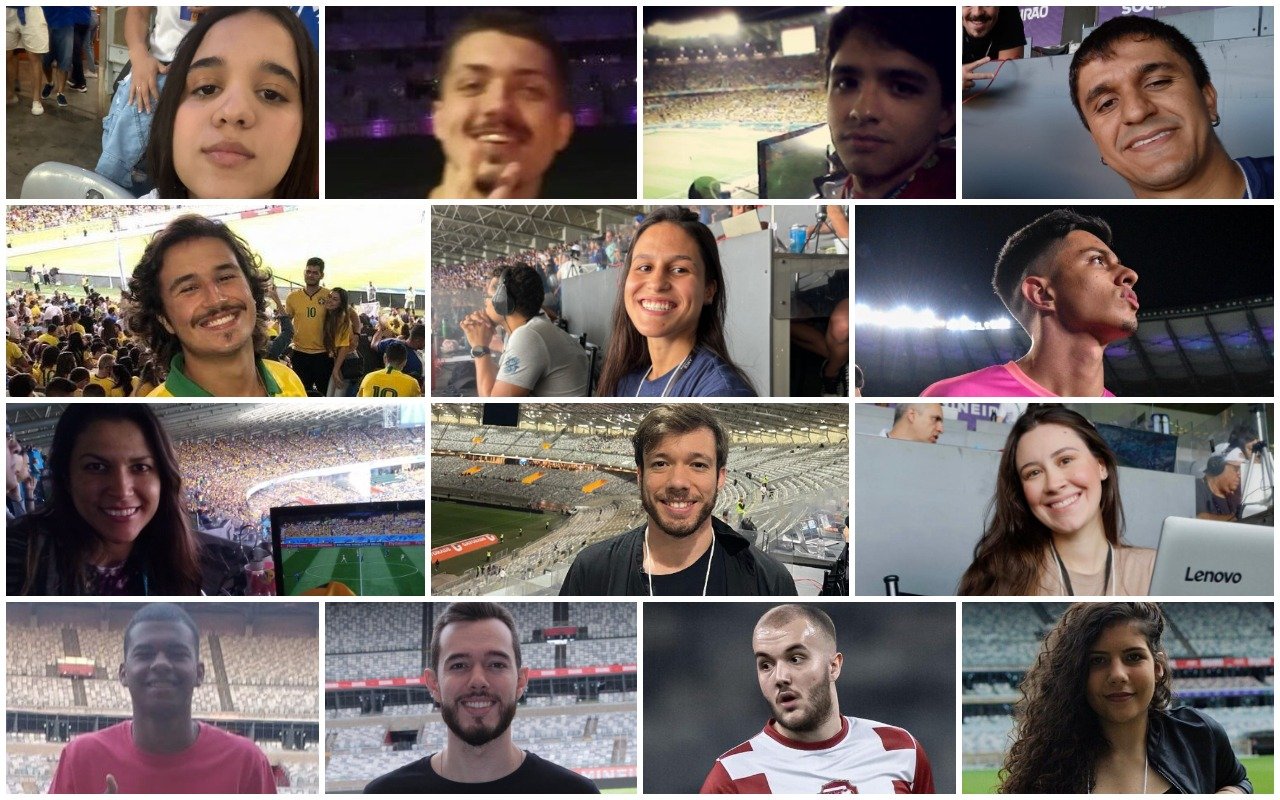 Diversas fotos dos funcionários do No Ataque (foto: Arquivo Pessoal)