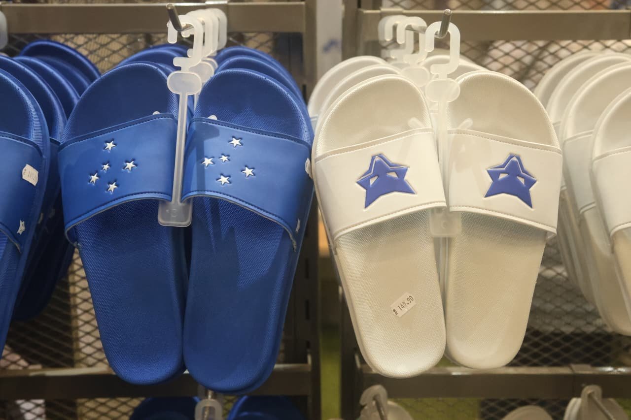 Fotos da loja oficial do Cruzeiro no Mineirão