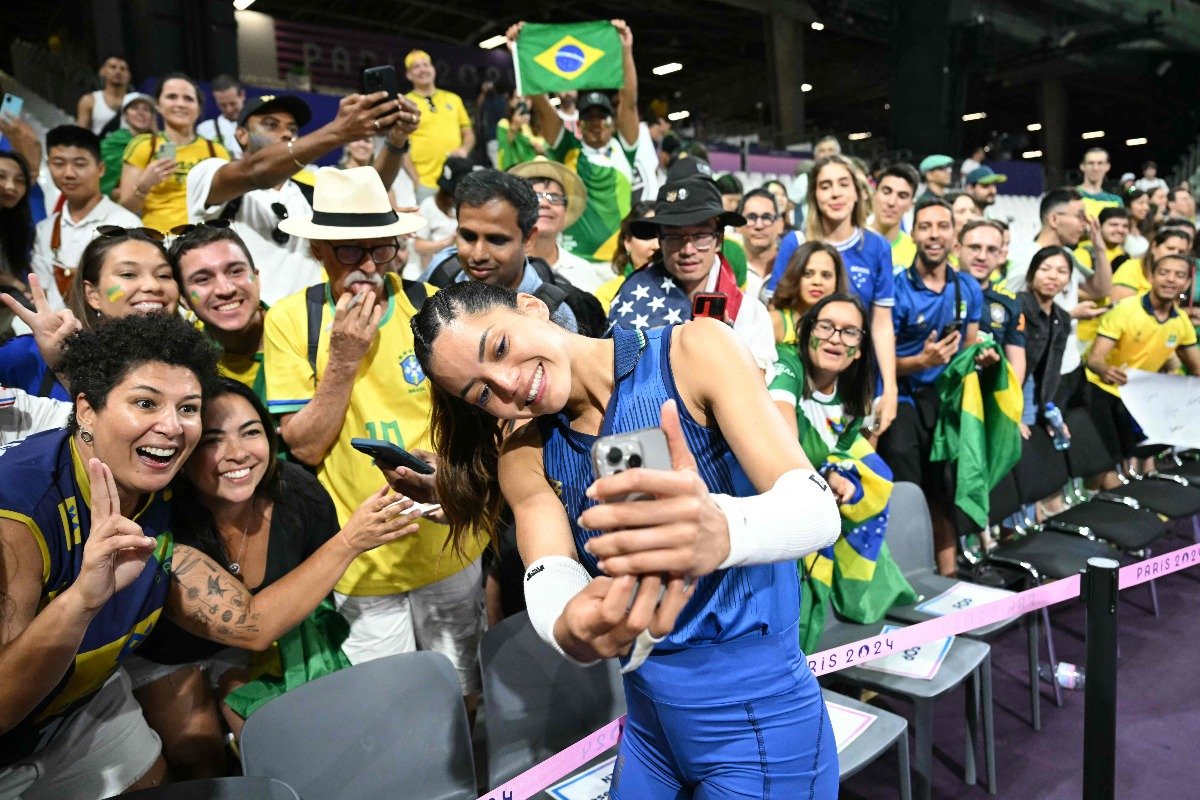 Nyeme nos Jogos Olímpicos de Paris (foto: AFP)