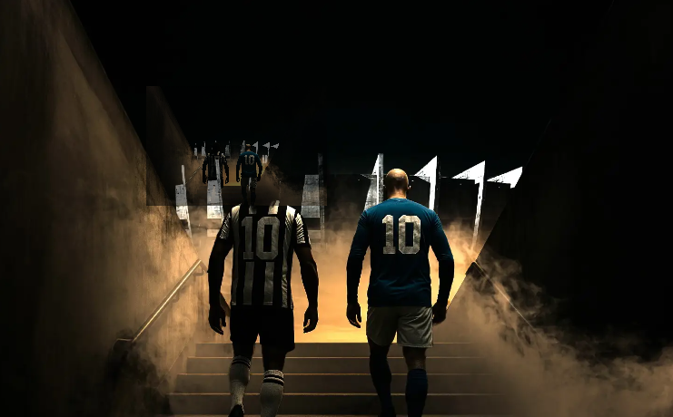 Imagem com Ronaldinho Gaúcho e Alex a caminho do Mineirão (foto: Divulgação/Mineirão)