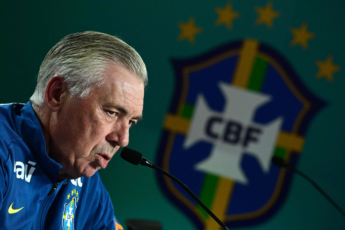 Carlo Ancelotti, técnico da Seleção Brasileira (foto: PABLO PORCIUNCULA/AFP)