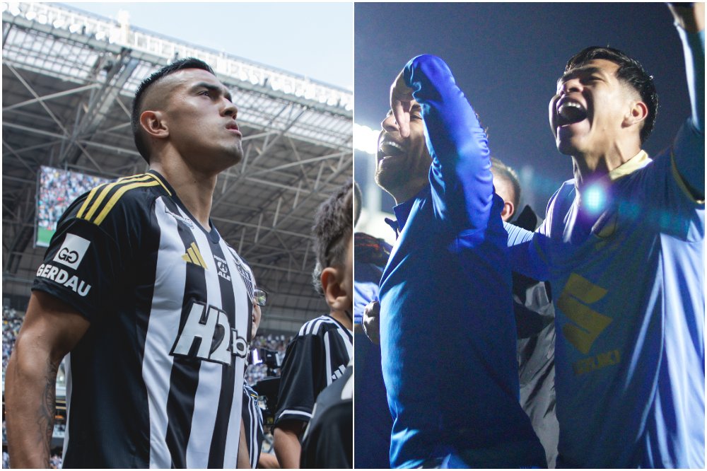 Atlético e Bolívar medirão forças pelas quartas de final da Sul-Americana (foto: Montagem com imagens de Pedro Souza/Atlético e X/Bolívar)