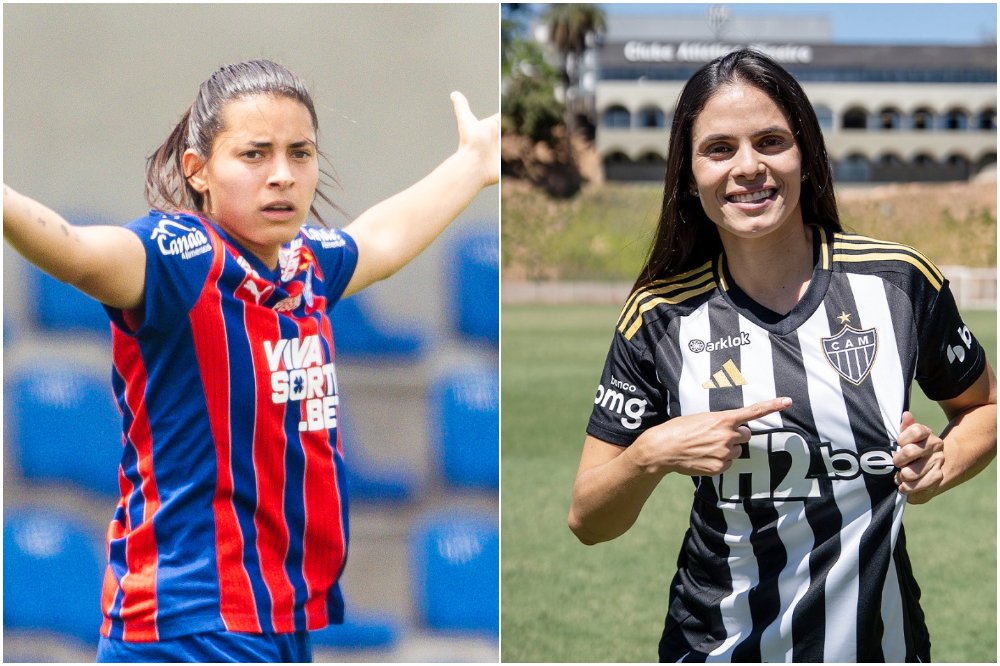 Bahia e Atlético medirão forças nas oitavas de final da Copa do Brasil Feminina (foto: Montagem com imagens de Letícia Martins/Bahia e X/GaloFFeminino)