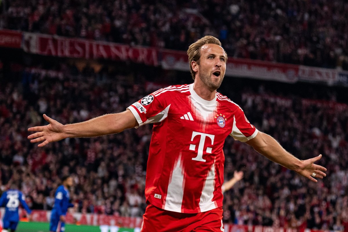 Harry Kane é um dos principais trunfos do Bayern em busca da vitória (foto: Divulgação/Bayern)