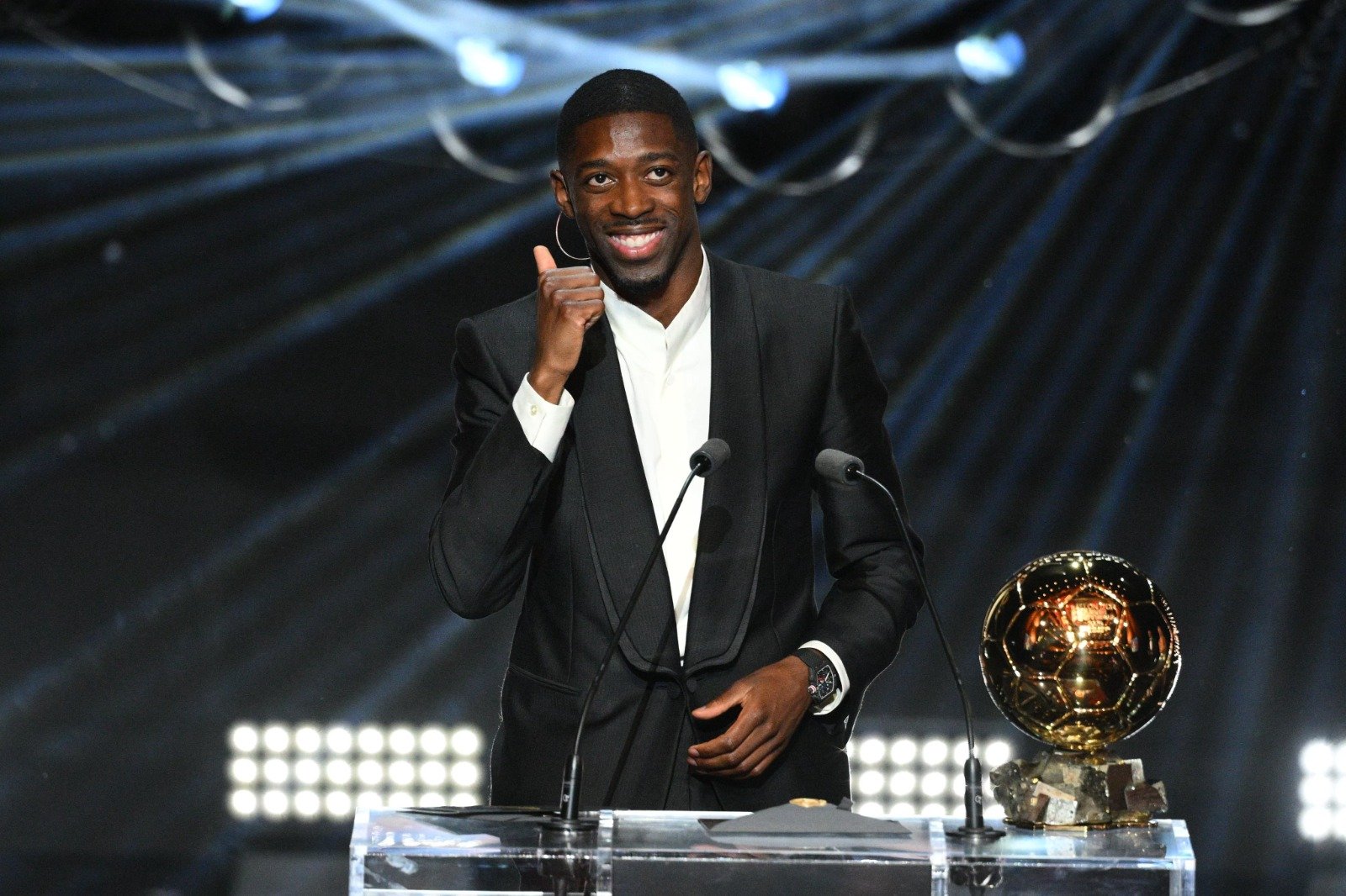 Dembélé recebe Bola de Ouro 2025 (foto: Divulgação/Bola de Ouro)