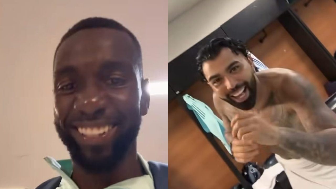 Bolasie e Gabigol (foto: Reprodução)