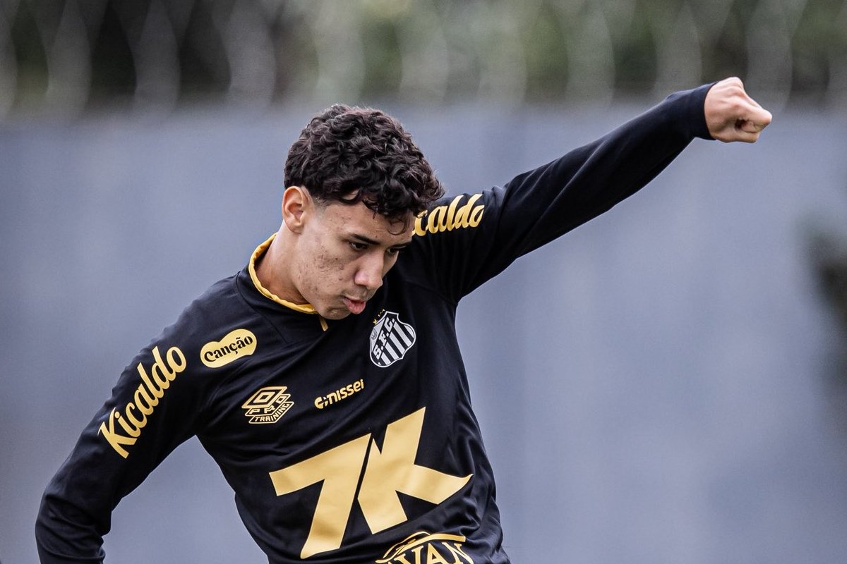Gabriel Bontempo, meio-campista do Santos (foto: Divulgação/Santos)