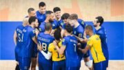 Seleção Masculina Brasileira de Vôlei reunida antes de jogo do Mundial (foto: Divulgação/FIVB)