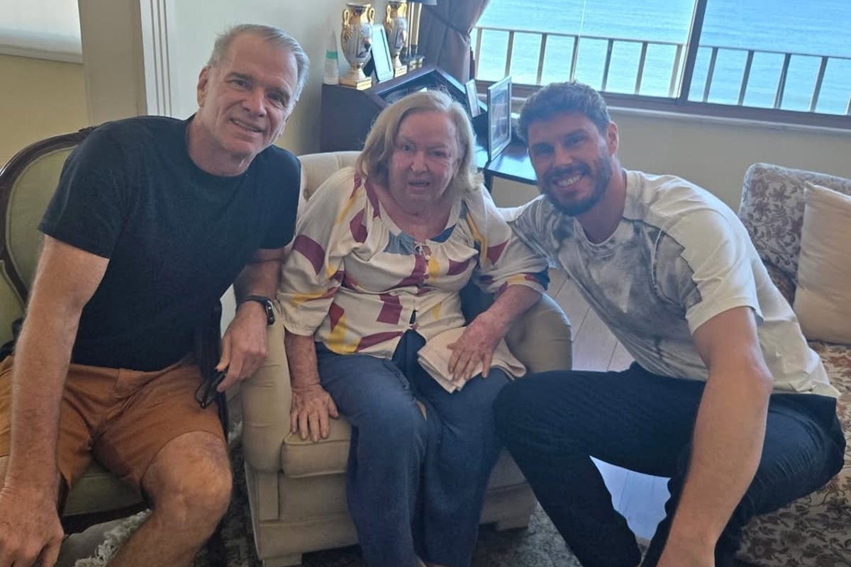 Maria Ângela Rezende, mãe de Bernardinho e avó de Bruninho, morreu aos 90 anos (foto: Reprodução)