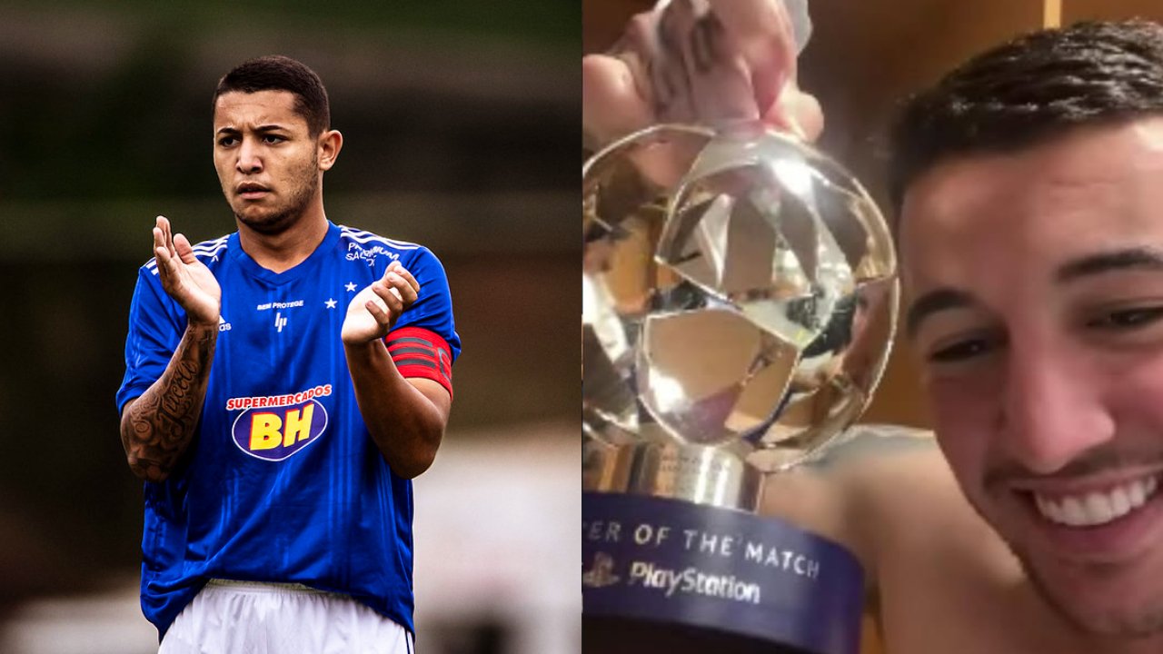 Pedro Bicalho, ex-volante do Cruzeiro (foto: Pedro Vale/Cruzeiro e reprodução/Instagram)