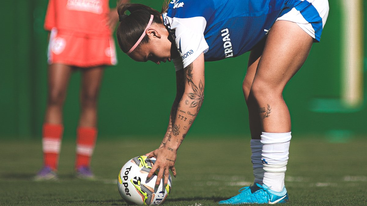 Letícia Ferreira, atacante do Cruzeiro (foto: Gustavo Martins/Cruzeiro)