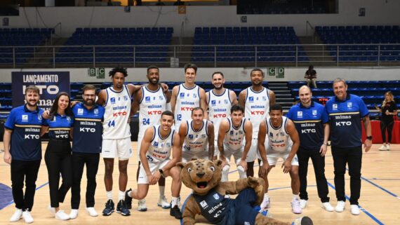 Elenco do Minas para a temporada (foto: Leandro Couri/EM/D.A Press)