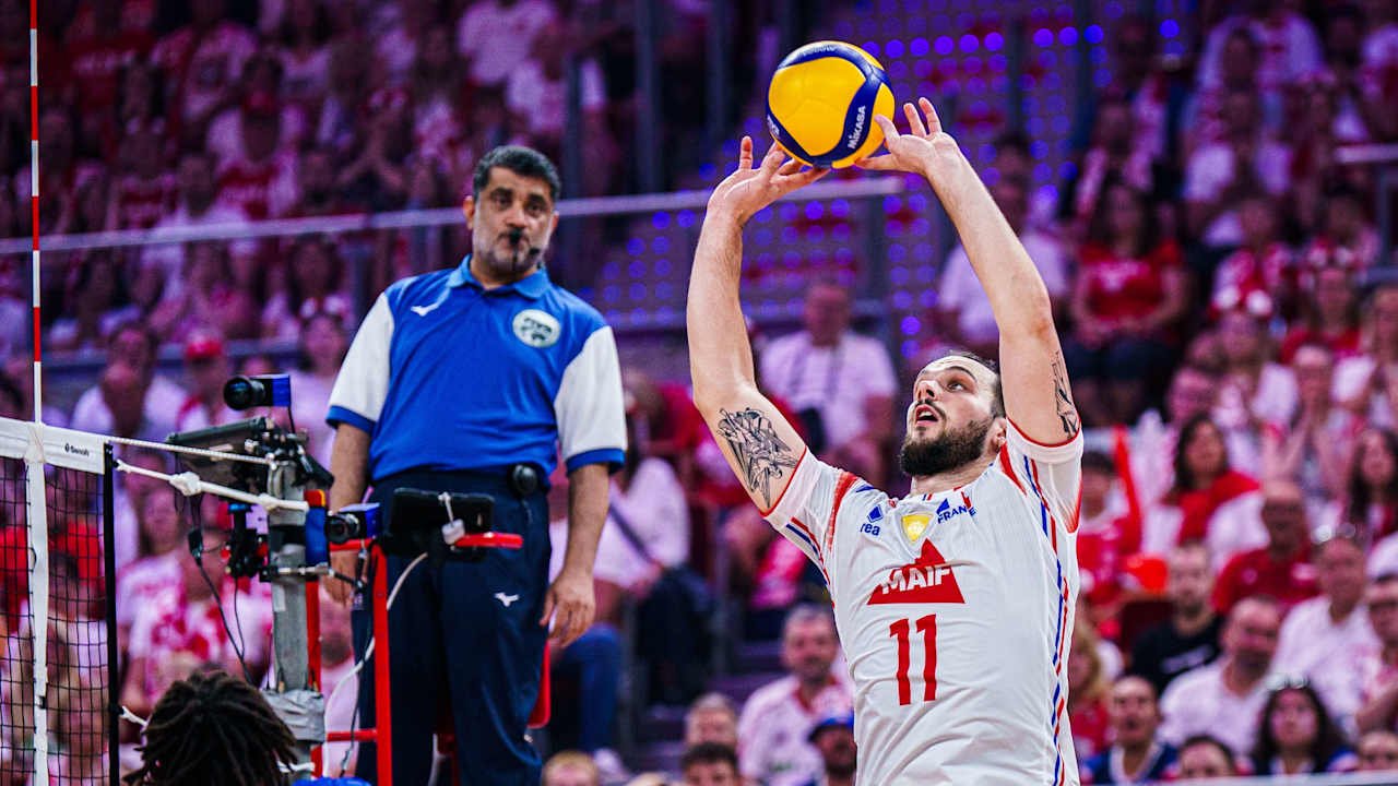 Jogador de vôlei da França (foto: Divulgação/FIVB)