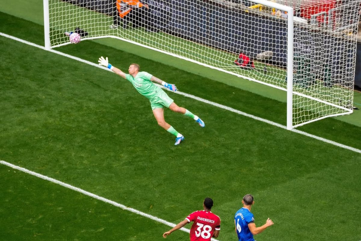 Gol de Ryan Gravenberch, o primeiro do LIverpool no clássico (foto: Divulgação/Instagram)