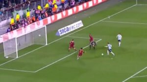 O golaço de Messi contra a Venezuela - Crédito: 