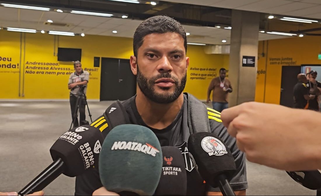 Hulk durante entrevista na zona mista do Mineirão (foto: Reprodução/No Ataque)