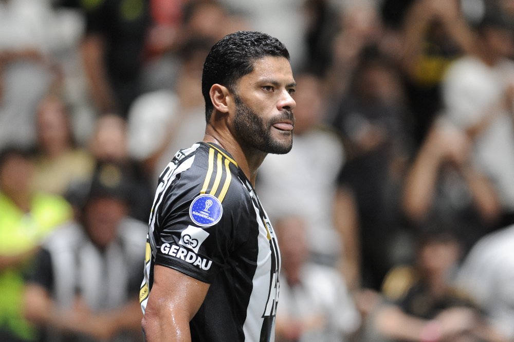 Hulk durante jogo entre Atlético e Bolívar na Arena MRV (foto: Alexandre Guzanshe/EM/D.A)